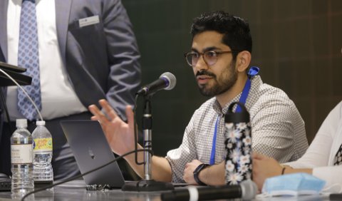 Man giving a presentation