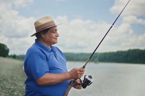 Man fishing