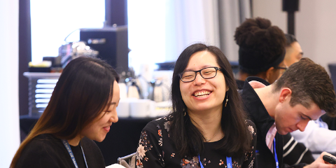 fellows having a conversation at a meeting