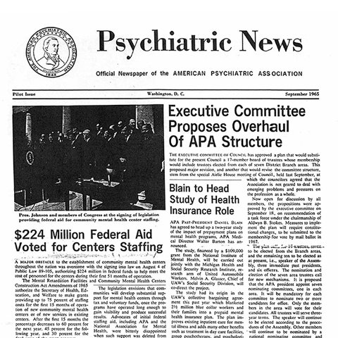 Psychiatric News Pilot, September 1965