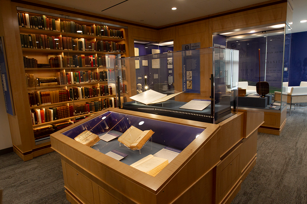 inside of the library and archives